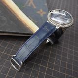  Dây cá sấu Alligator màu xanh navy cho đồng hồ Cartier 
