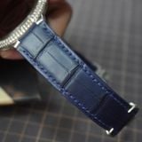  Dây cá sấu Alligator màu xanh navy cho đồng hồ Cartier 