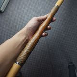  Bọc cơ da kì đà màu đen cam đất cho chuôi FURY + 