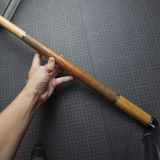  Bọc cơ da kì đà màu đen cam đất cho chuôi FURY + 