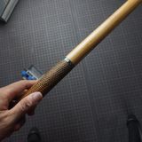  Bọc cơ da kì đà màu đen cam đất cho chuôi FURY + 