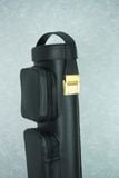  Bao cơ bida da bò đen Black Cow Leather Cue Case - Hard - 2x4 Plus 
