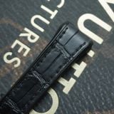  Thay da cá sấu Alligator vân đuôi (Pháp) màu đen cho Franck Muller 