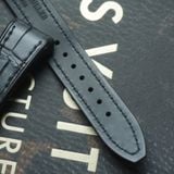  Thay da cá sấu Alligator vân đuôi (Pháp) màu đen cho Franck Muller 