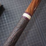  Bọc cơ da voi màu nâu đỏ cho chuôi Longoni 