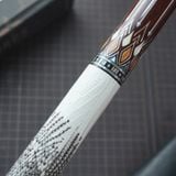 Bọc cơ da kì đà màu trắng đen cho chuôi cơ Peri 