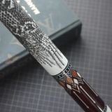  Bọc cơ da kì đà màu trắng đen cho chuôi cơ Peri 