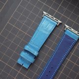  Dây Apple Wacth cá sấu màu xanh dương 