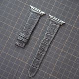  Dây Apple Wacth cá sấu màu xám 