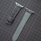  Dây Apple Wacth cá sấu màu xám 