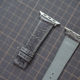  Dây Apple Wacth cá sấu màu xám 