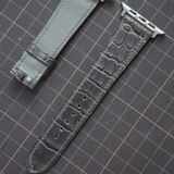  Dây Apple Wacth cá sấu màu xám 