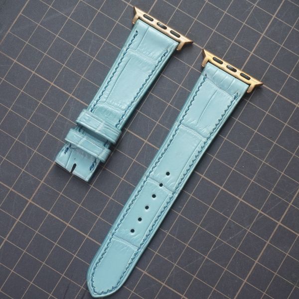  Dây Apple Watch cá sấu màu Sky Blue 