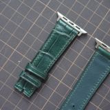  Dây Apple Watch cá sấu màu xanh rêu 