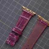  Dây Apple Watch cá sấu màu tím 