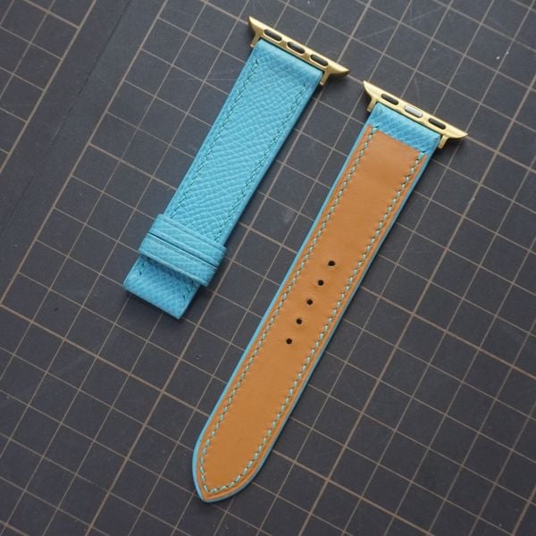  Dây Apple Watch da Epsom màu xanh dương 