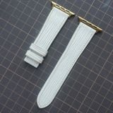  Dây Apple Watch da LV Epi màu trắng 