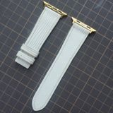  Dây Apple Watch da LV Epi màu trắng 