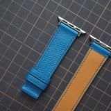  Dây Apple Watch da Epsom màu xanh dương 