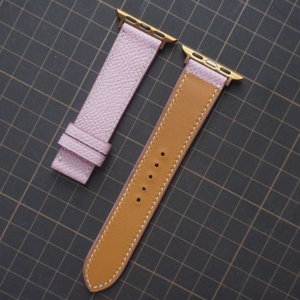  Dây Apple Watch da Epsom màu hồng 
