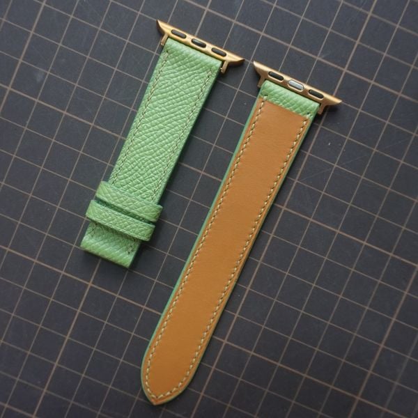  Dây Apple Watch da Epsom màu xanh lá 