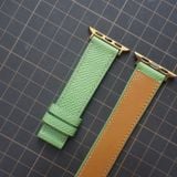  Dây Apple Watch da Epsom màu xanh lá 