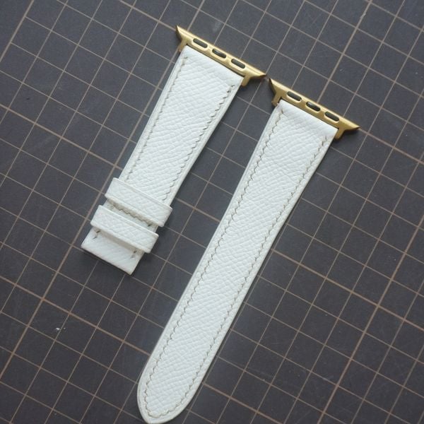  Dây Apple Watch da Epsom màu trắng 