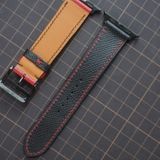  Dây Apple Watch da Epsom đỏ và đen 