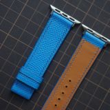  Dây Apple Watch da Epsom màu xanh dương 
