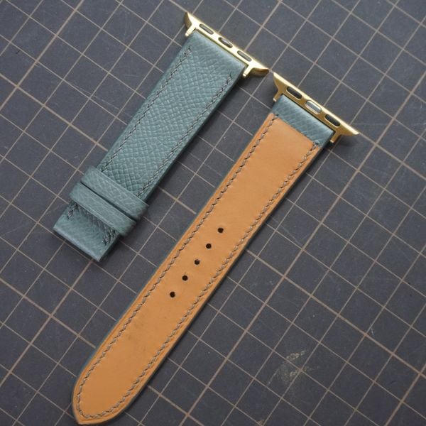  Dây Apple Watch da Epsom màu xám 