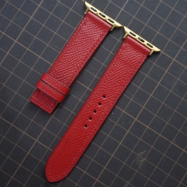  Dây Apple Watch da Epsom màu đỏ 