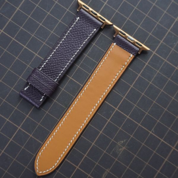  Dây Apple Watch da Epsom màu tím 