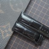  Dây cá sấu Alligator màu đen (Size:20-18mm) 