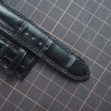  Dây cá sấu Alligator màu đen (Size:20-18mm) 