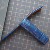  Dây cá sấu Alligator màu xanh navy (Size:20-18mm) 