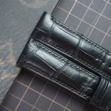  Dây cá sấu Alligator màu đen (Size:20-18mm) 