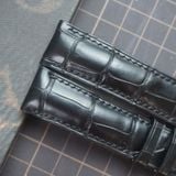  Dây cá sấu Alligator màu đen (Size:20-18mm) 