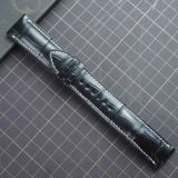  Dây cá sấu Alligator đen chỉ trắng 