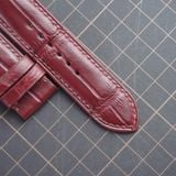  Dây cá sấu Alligator màu đỏ Burgundy (Size:22-20mm) 
