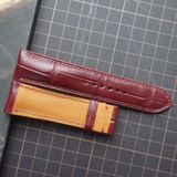  Dây cá sấu Alligator màu đỏ Burgundy (Size:22-20mm) 