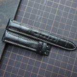  Dây cá sấu Alligator đen chỉ trắng (Size:18-16mm) 