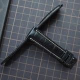  Dây cá sấu Alligator đen chỉ trắng (Size:18-16mm) 