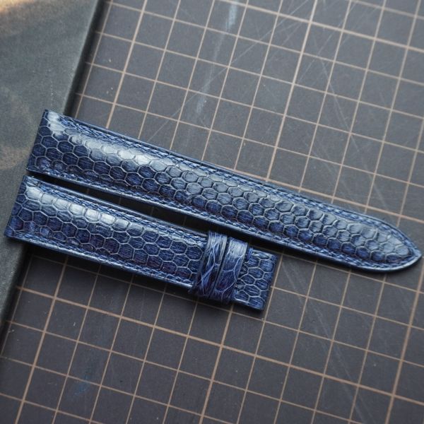  Dây da rắn biển xanh navy (Size:18-16) 