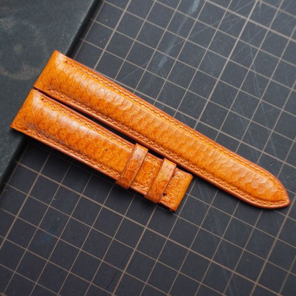  Dây da rắn biển cam (Size:18-16mm) 