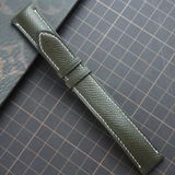  Dây da bò Epsom xanh rêu (Size:20-18mm) 