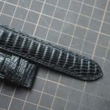  Dây da kì đà đen (Size:20-18mm) 