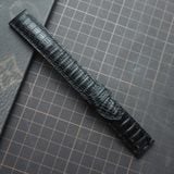  Dây da kì đà đen (Size:20-18mm) 
