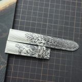  Dây da kì đà hoa trắng (Size:20-18mm) 