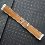  Dây da kì đà hoa trắng (Size:20-18mm) 