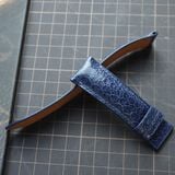  Dây da rắn xanh navy (Size:22-20mm) 